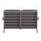 Flash Furniture Gray Poly Resin Loveseat-Gray Cushions JJ-C14022-GY-GG - alternate 9